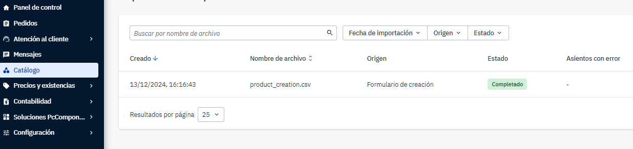 Consulta del estado de revisión del producto